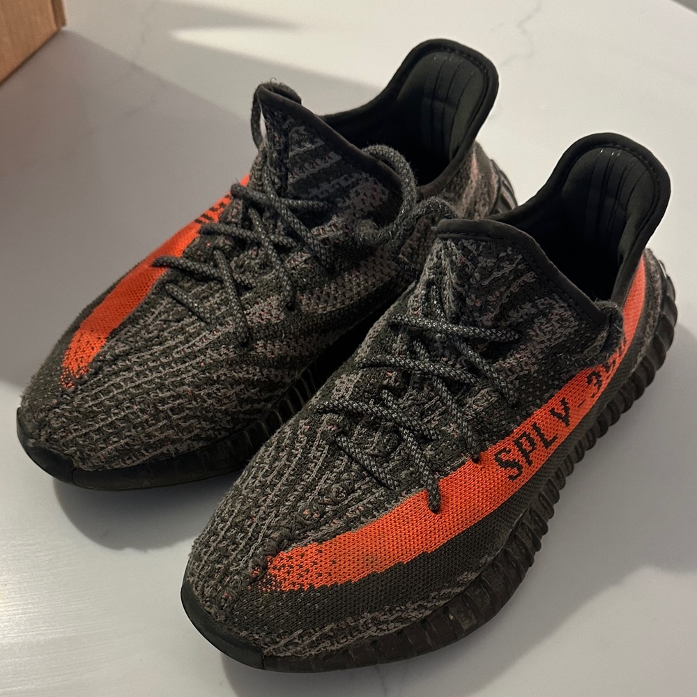 Yeezy Boost 350 V2 in Black and Orange